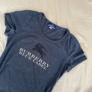 Burberry blue label logo tee